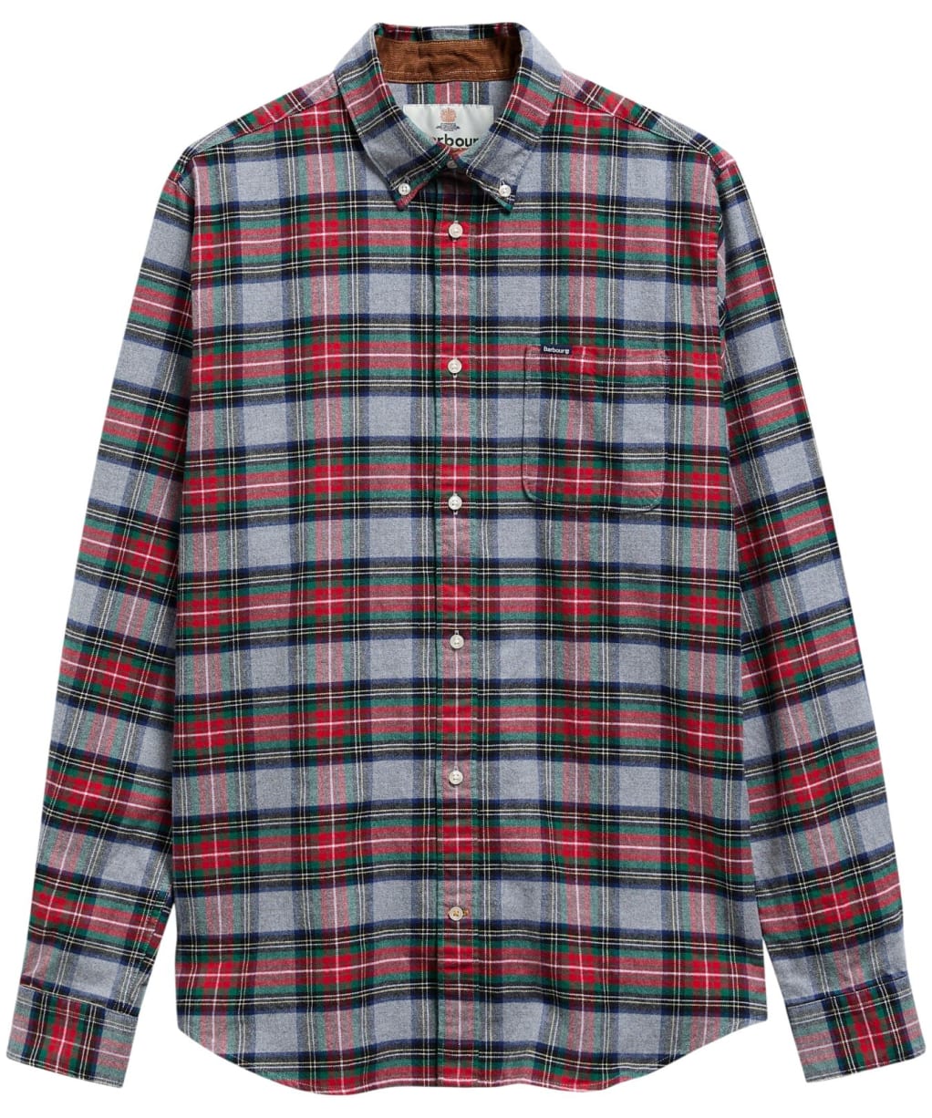 Men’s Barbour Ronan Tailored Shirt - Mid Grey Marl