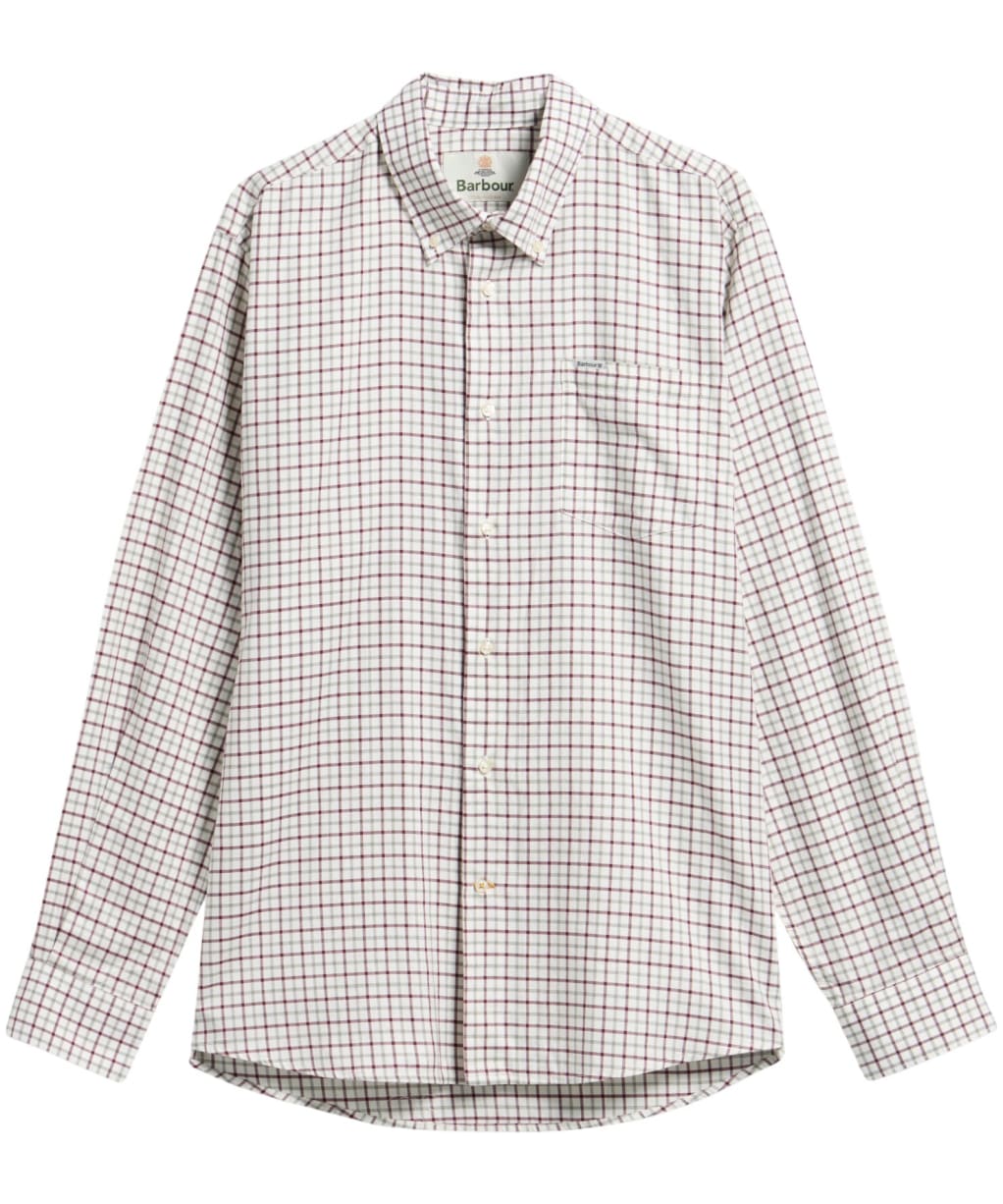 Men’s Barbour Preston Regular Fit Shirt - Dark Bordeaux