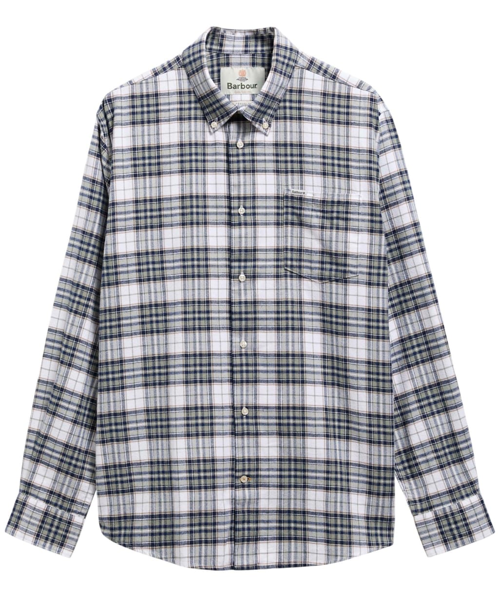 Men's Barbour Telfield Regular Checked Shirt - Navy