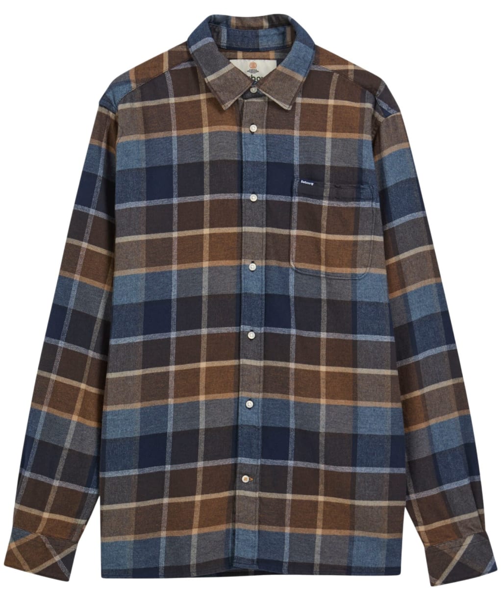 Men's Barbour Copswell Relaxed Checked Shirt - Dark Sand