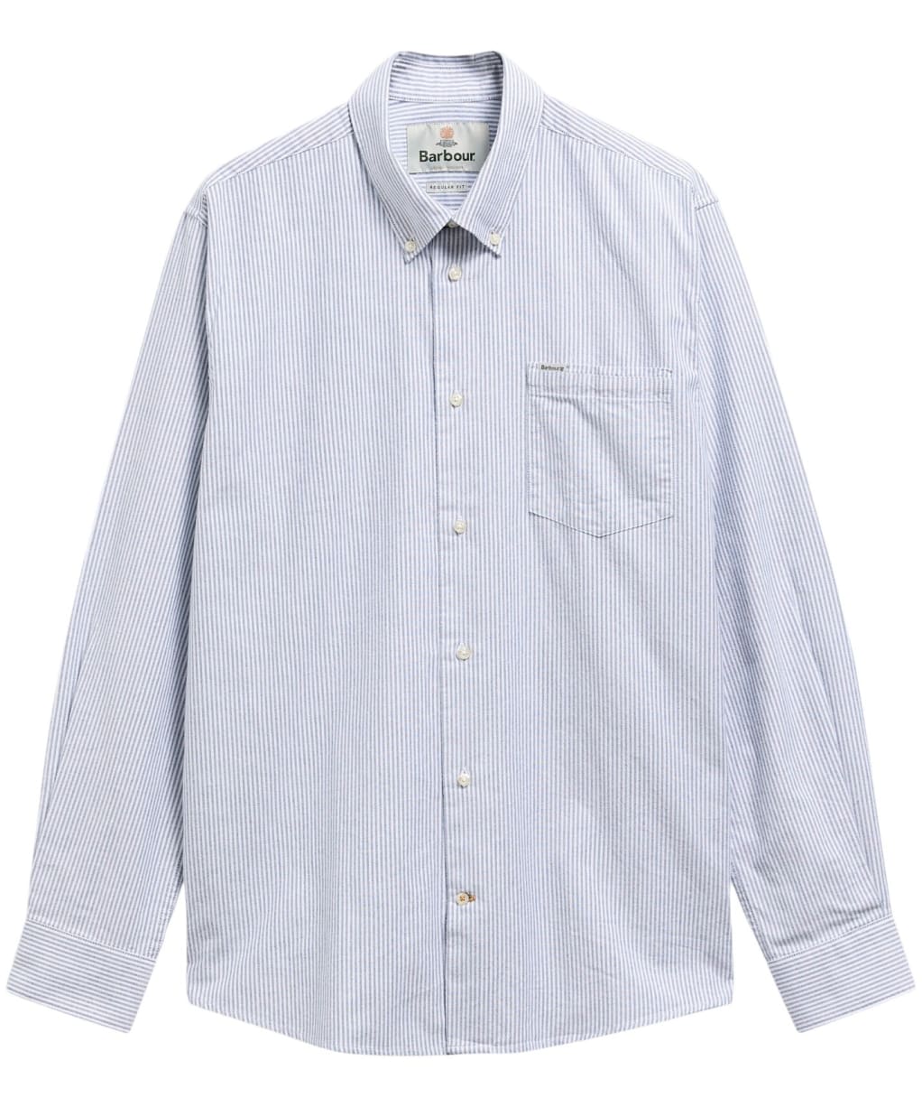 Men's Barbour Sheldane Regular Fit Striped Shirt - Deep Blue