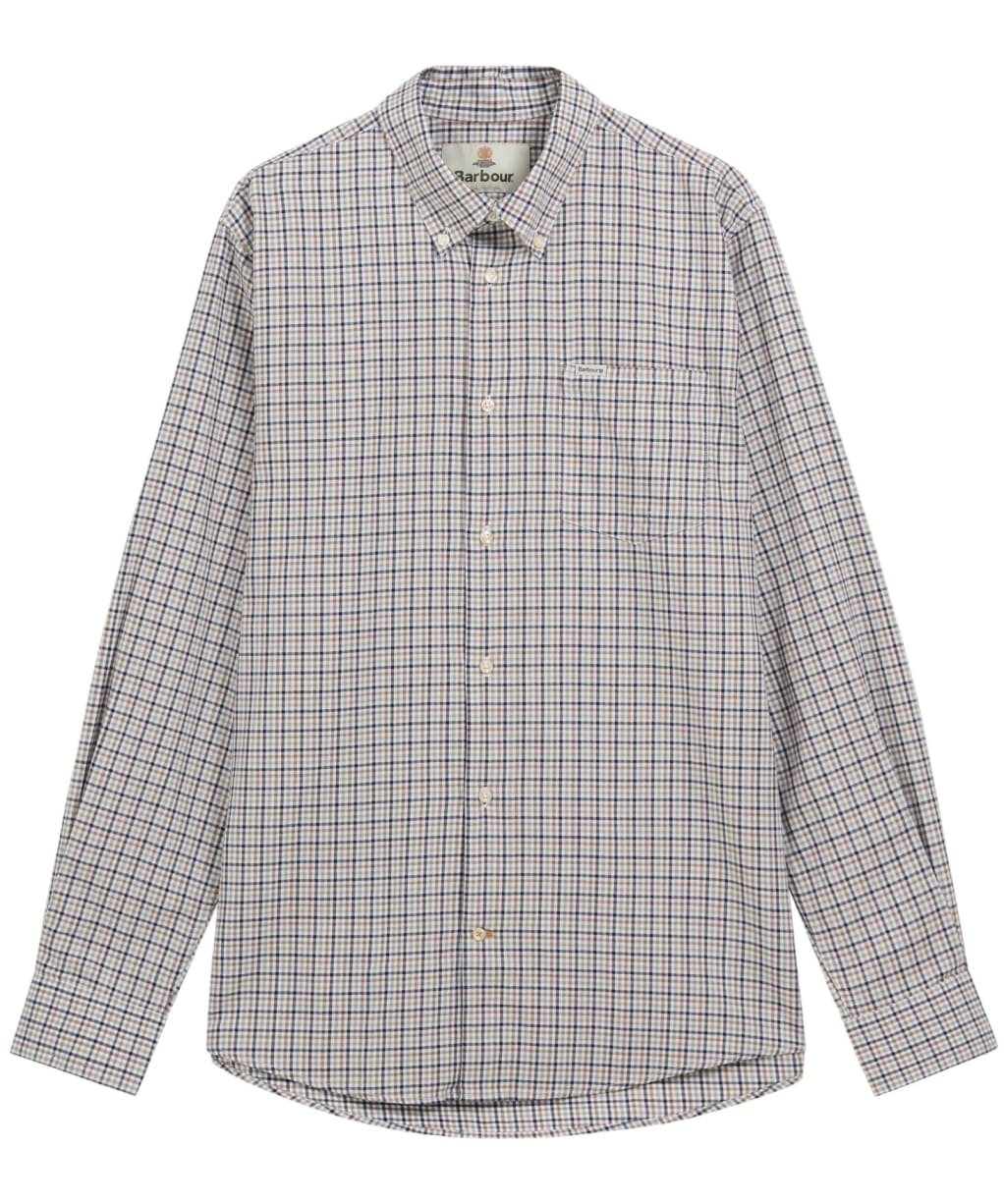 Men's Barbour Farmtown Regular Fit Checked Shirt - Navy