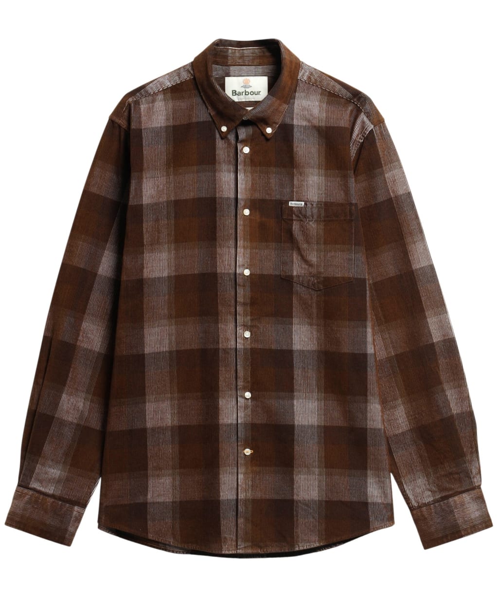 Men's Barbour Winston Regular Fit Checked Shirt - Dark Sand