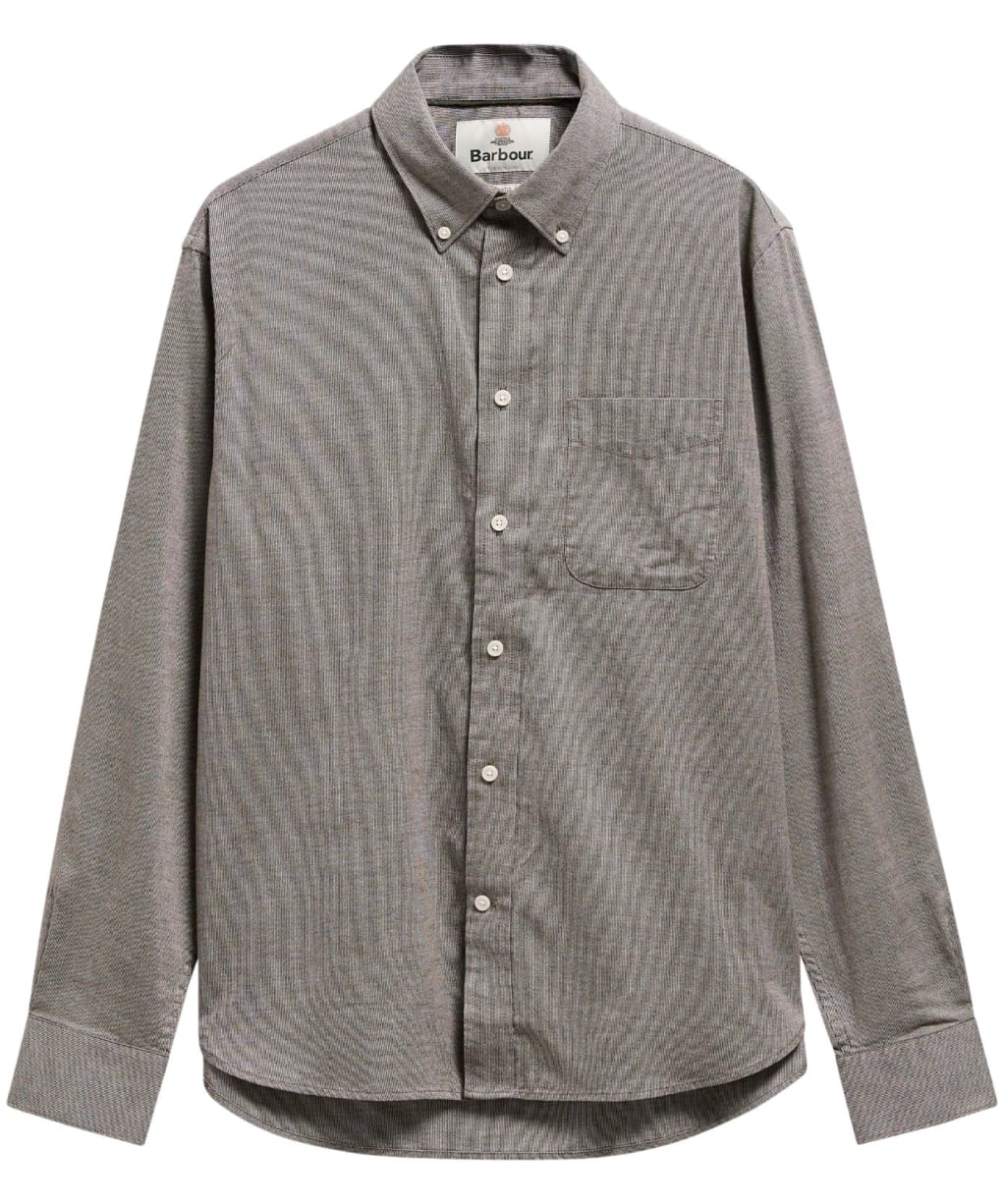 Men's Barbour Nevis Authentic Textured Shirt - Forest Marl