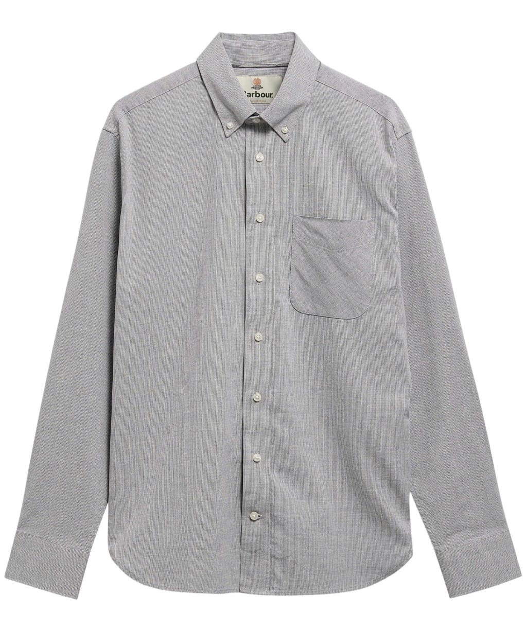 Men's Barbour Nevis Authentic Textured Shirt - Grey Marl