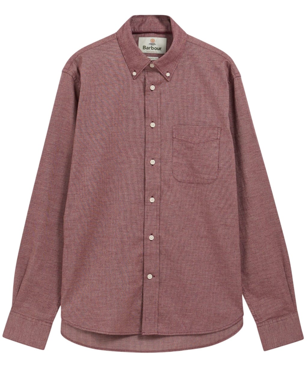 Men's Barbour Nevis Authentic Textured Shirt - Ruby Marl