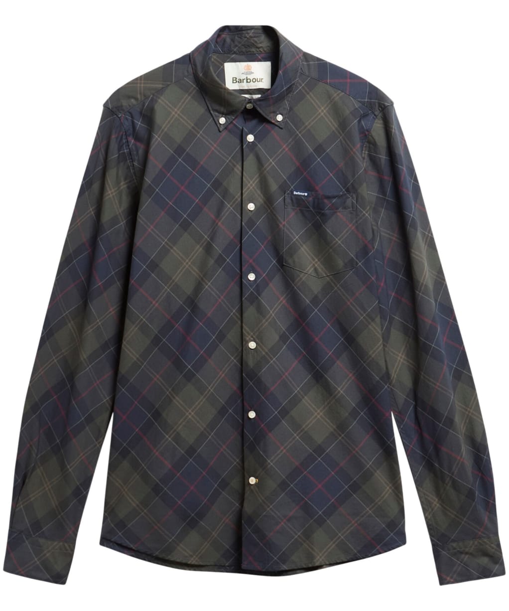 Men's Barbour Lochton Tailored Tartan Shirt - Shadow Classic Tartan