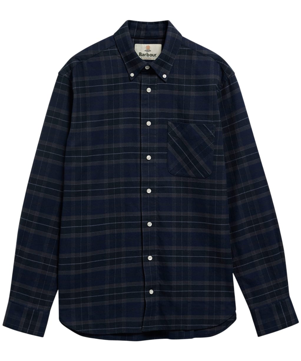 Men's Barbour Mineral Tartan Authentic Shirt - Midnight Loch