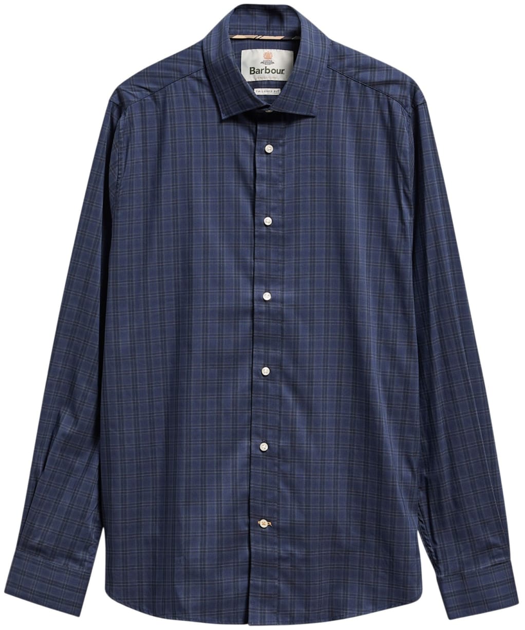 Men's Barbour Harleton Tailored Tartan Shirt - Midnight Loch