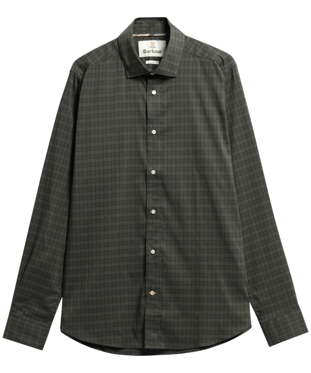 Men's Barbour Harleton Tailored Tartan Shirt - Pine Glen