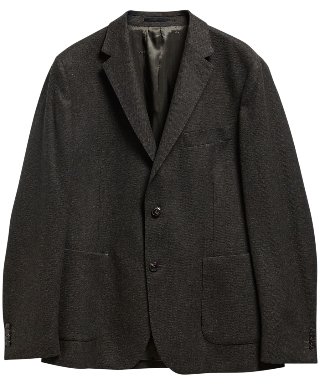 Men's Barbour Fairford Herringbone Blazer - Forest