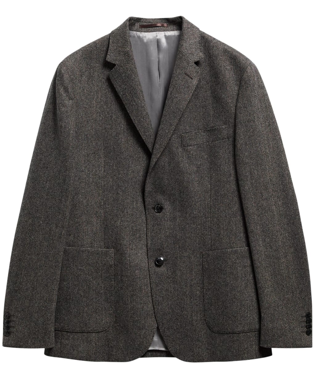Men's Barbour Fairford Herringbone Blazer - Grey Marl