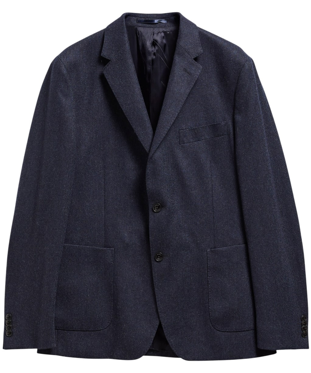 Men's Barbour Fairford Herringbone Blazer - Navy