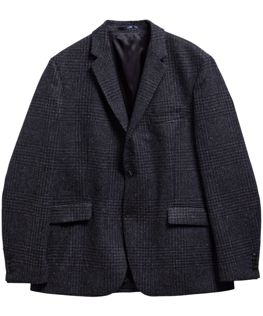 Men's Barbour Bryson Moons Check Blazer - Navy