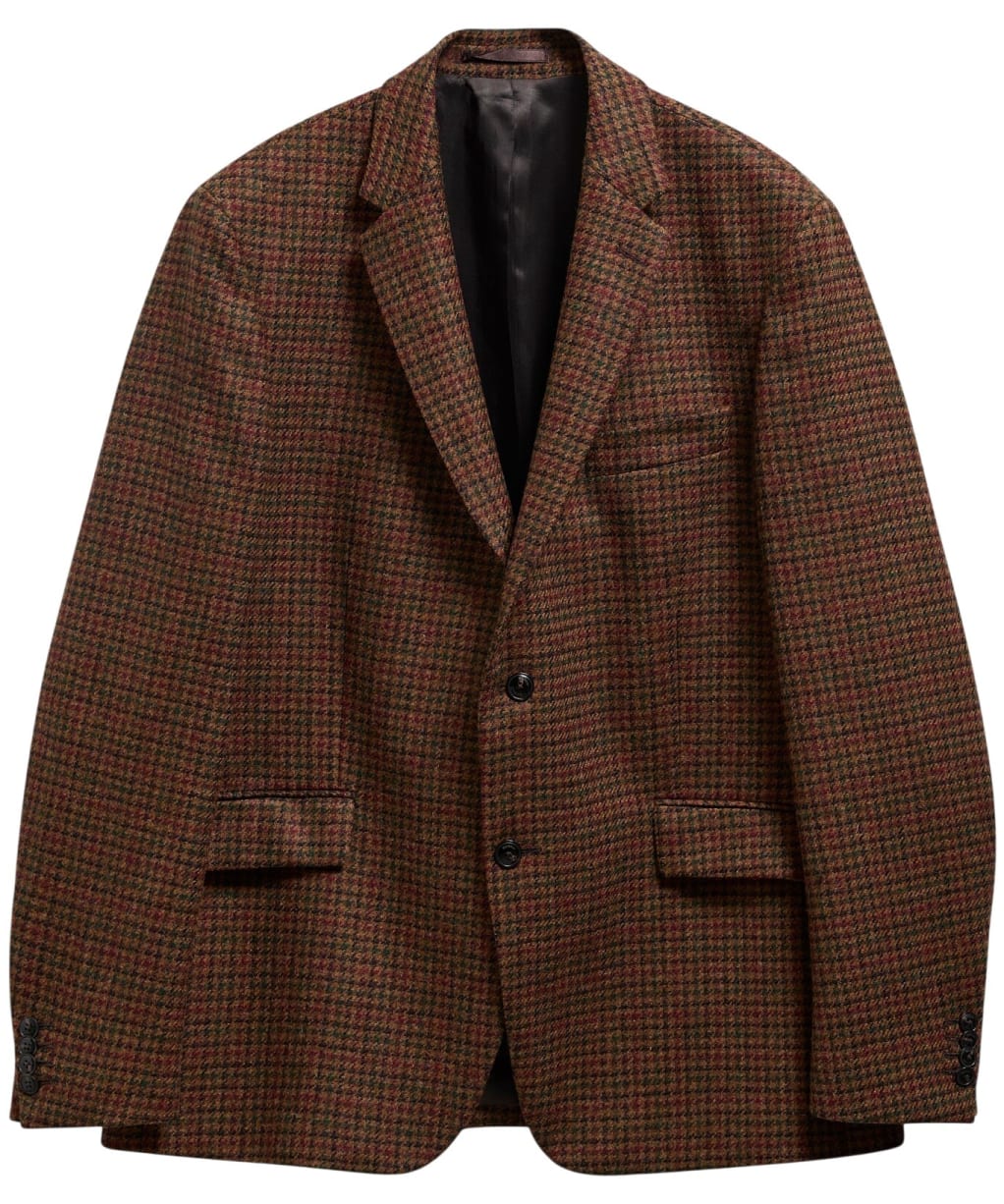 Men's Barbour Tindle Moons Houndstooth Blazer - Brown