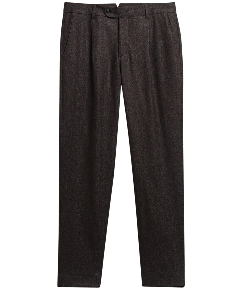Men's Barbour Carlton Wool Cashmere Trouser - Brown Marl