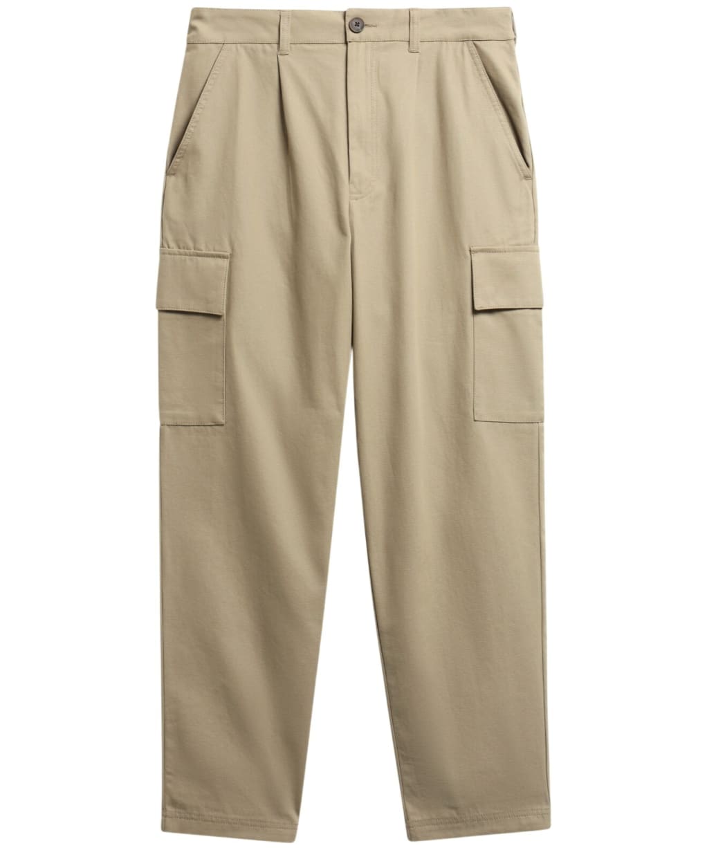 Men's Barbour Washed Cargo Relaxed Fit Trouser - Mushroom