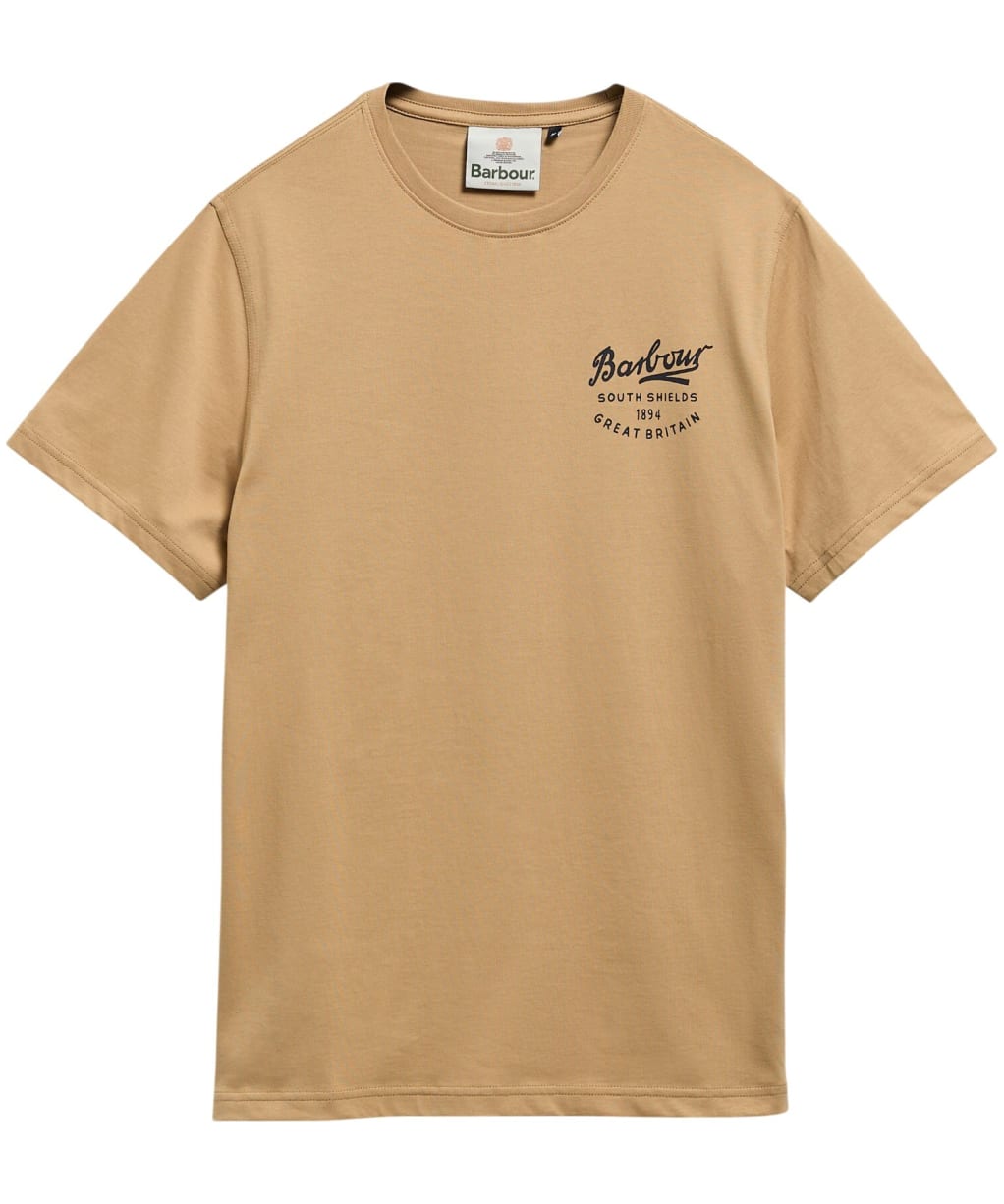 Men's Barbour Script Graphic T-Shirt - Stone