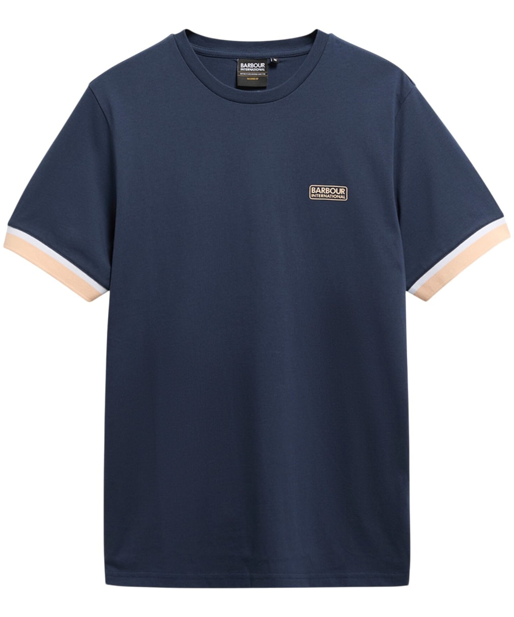 Men's Barbour International Deep Cuff Evan Tipped T-Shirt - Oxford Navy