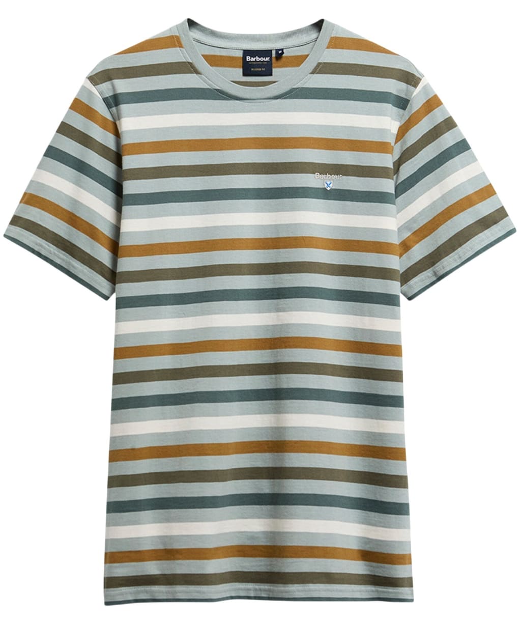 Men's Barbour Rokeby Yarn Dye Stripe T-Shirt - Dusty Slate