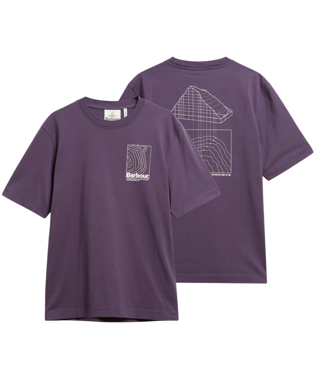 Men's Barbour Woodbine Relaxed Graphic T-Shirt - Grape