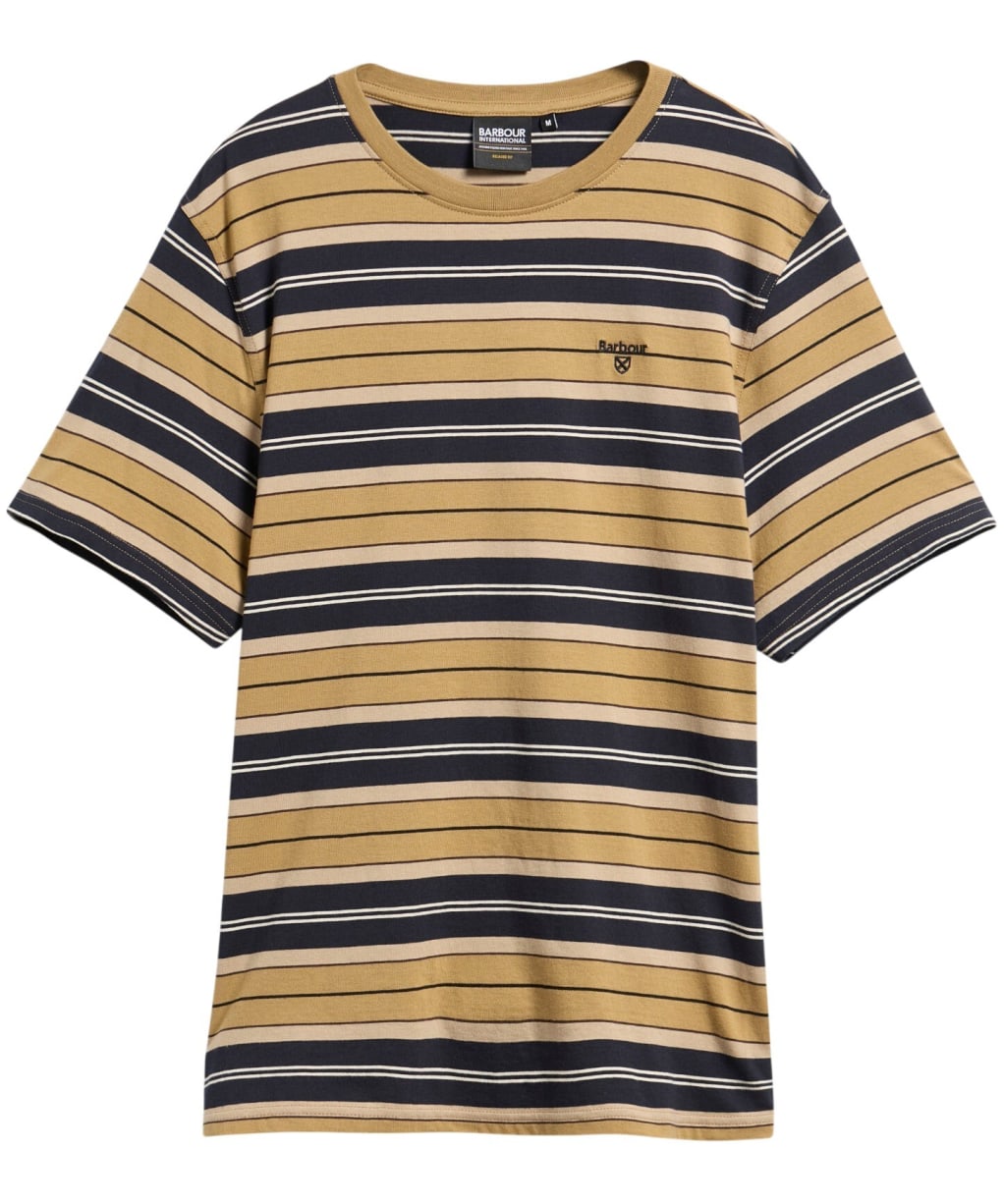 Men's Barbour Tartham Tailored Stripe T-Shirt - Stone
