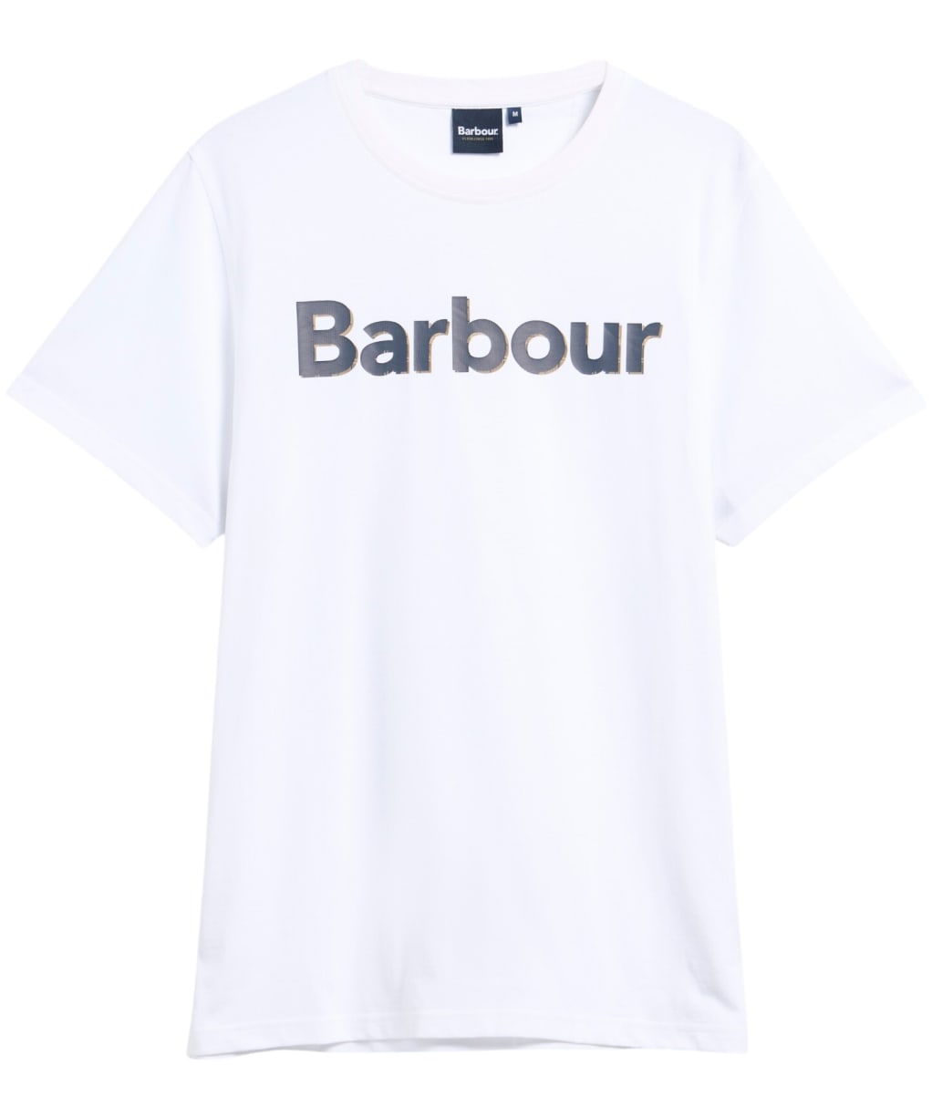 Men's Barbour Halstow Logo Tailored T-Shirt - White