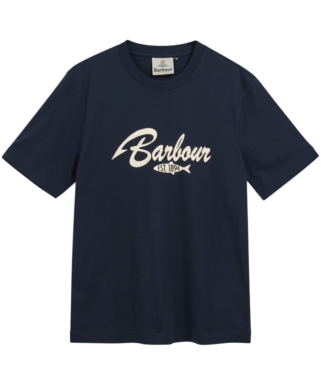 Men's Barbour Hook Relaxed Graphic T-Shirt - Dark Navy