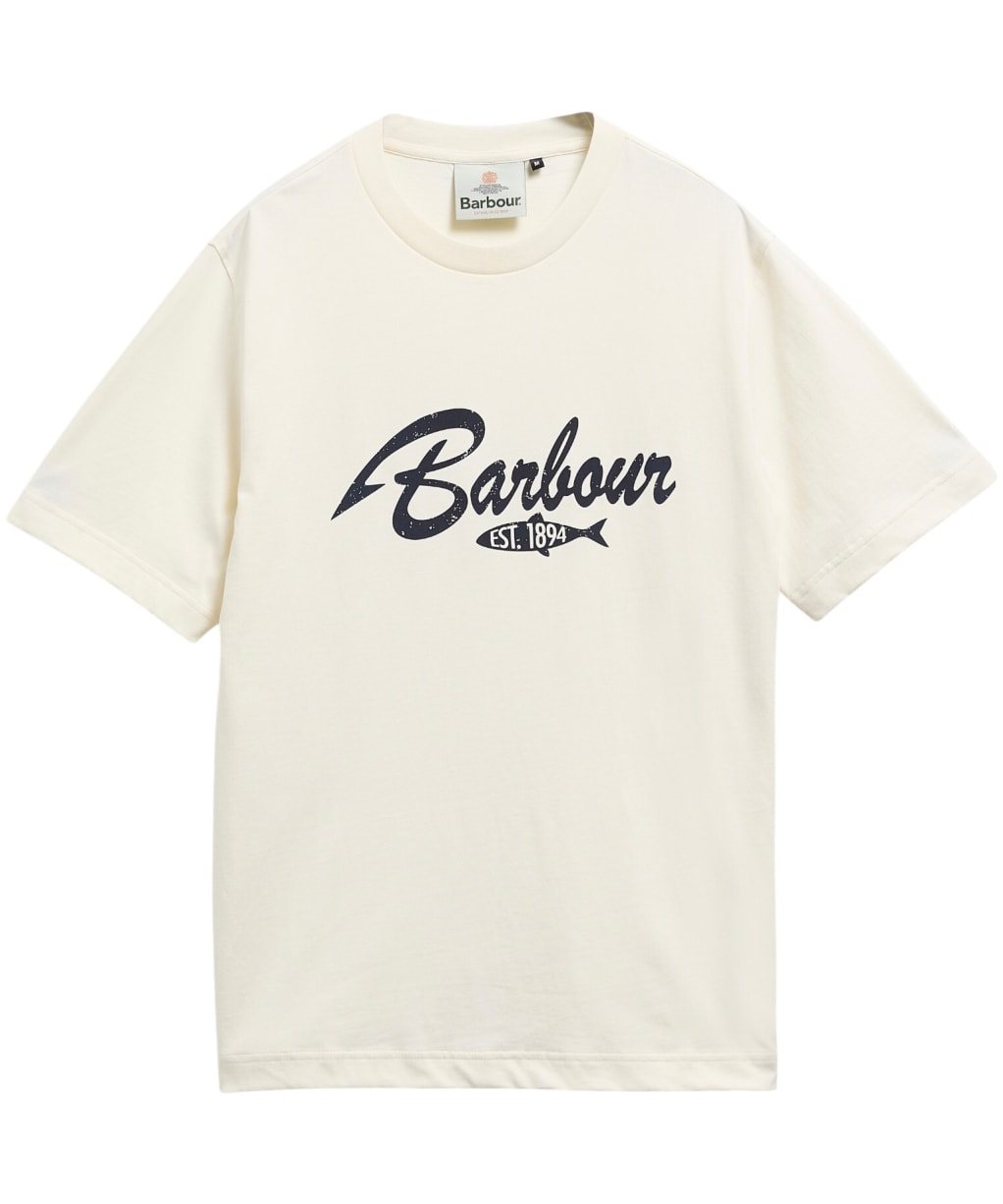 Men's Barbour Hook Relaxed Graphic T-Shirt - Whisper White