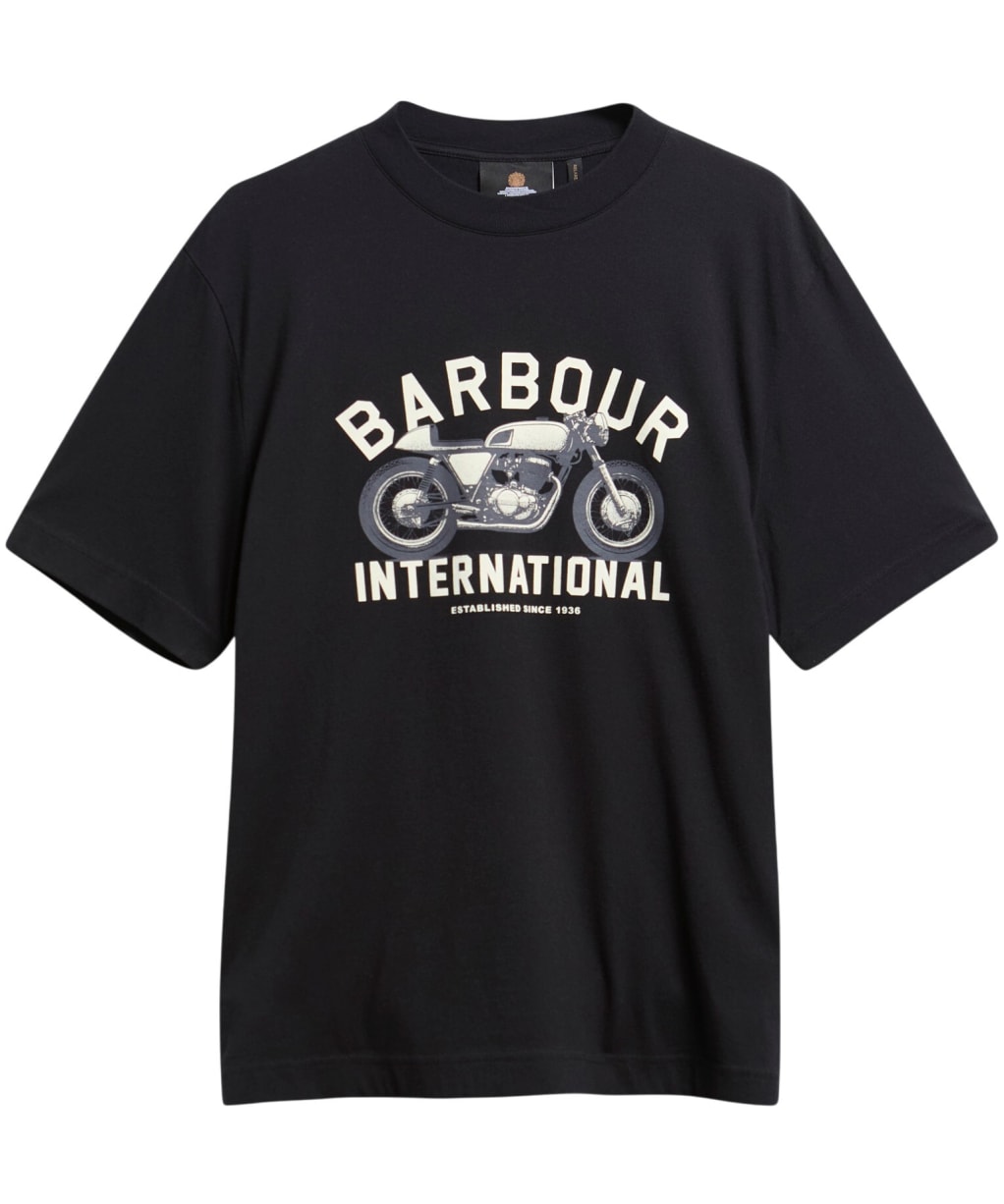 Men's Barbour International Eric Graphic T-Shirt - Black