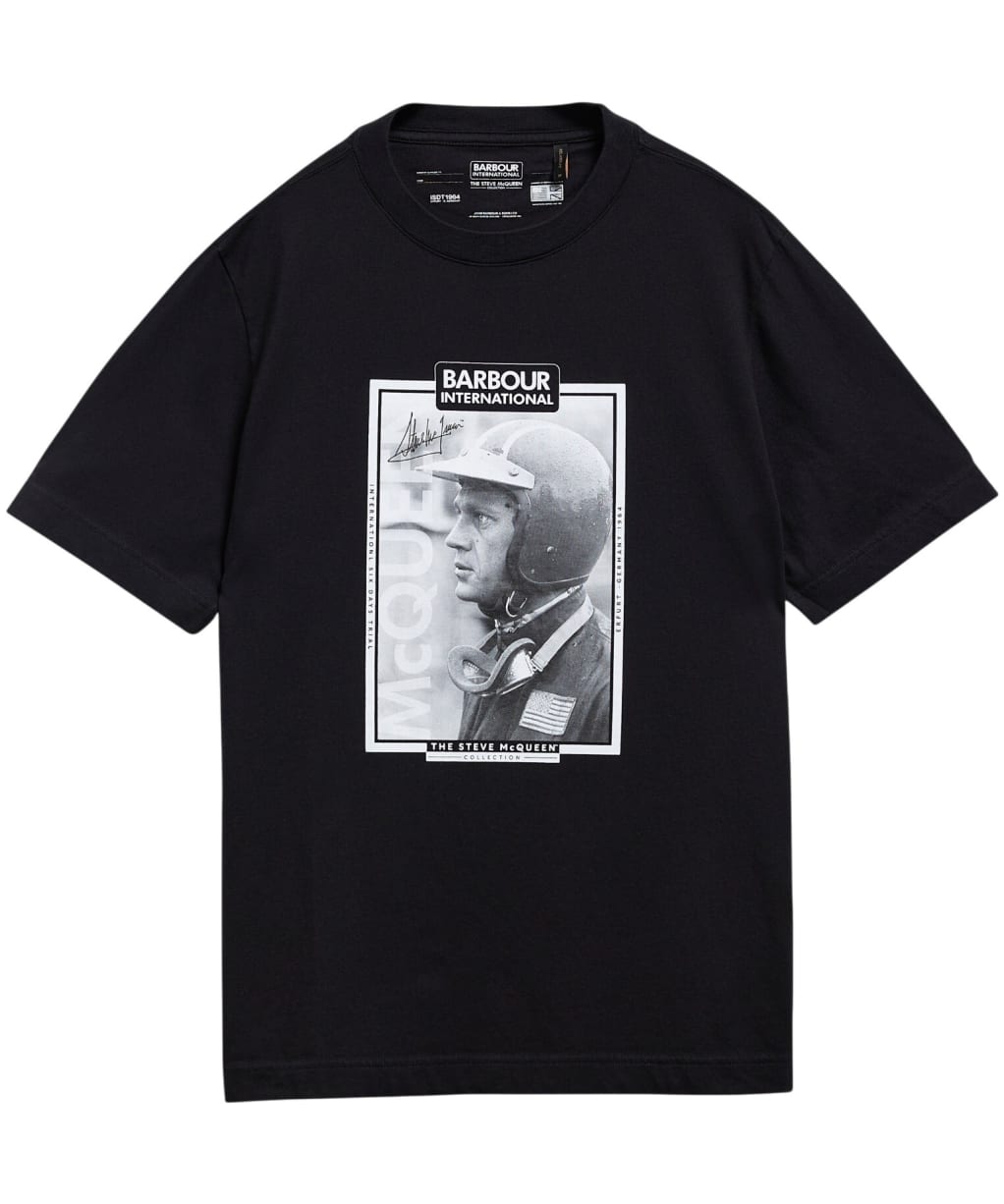 Men's Barbour International Steve McQueen Ramshaw Graphic T-Shirt - Black