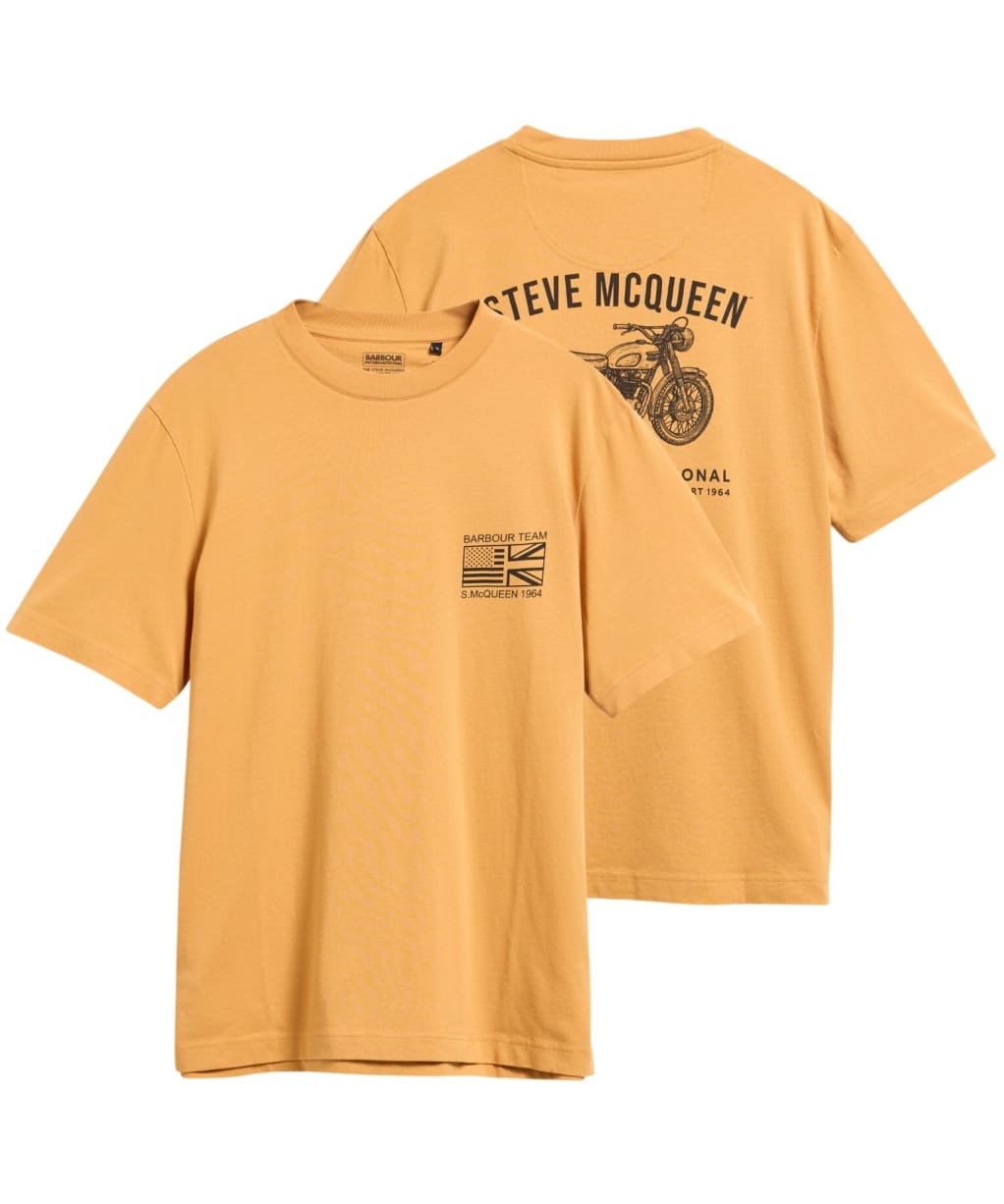 Men's Barbour International Steve McQueen Grange Graphic T-Shirt - Honey