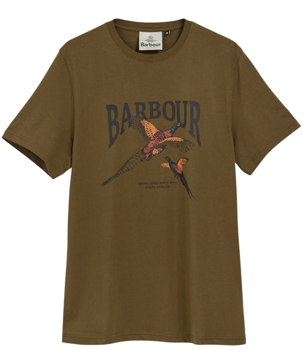 Men's Barbour Pheasant Graphic Tailored T-Shirt - Beech