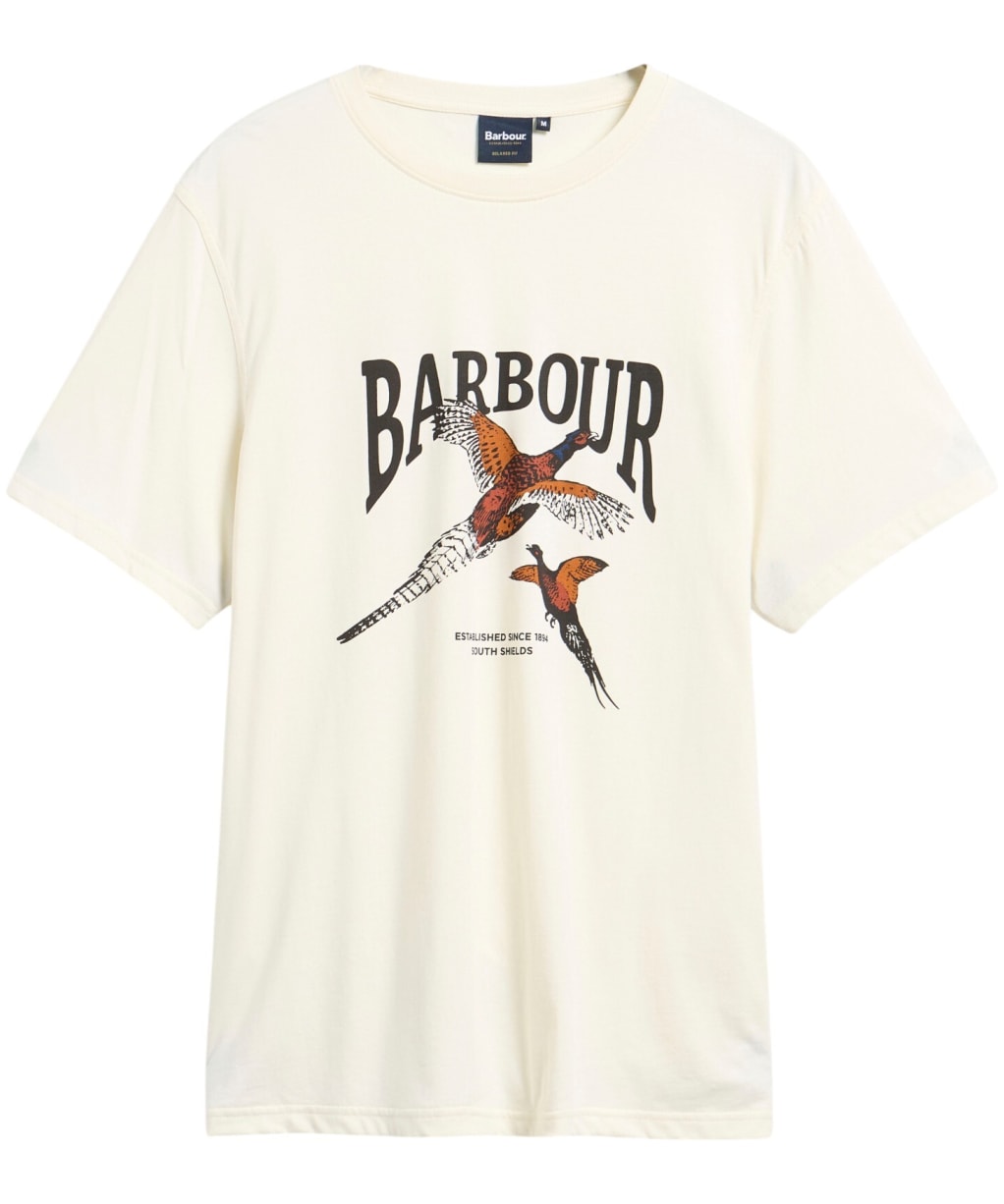 Men's Barbour Pheasant Graphic Tailored T-Shirt - Whisper White