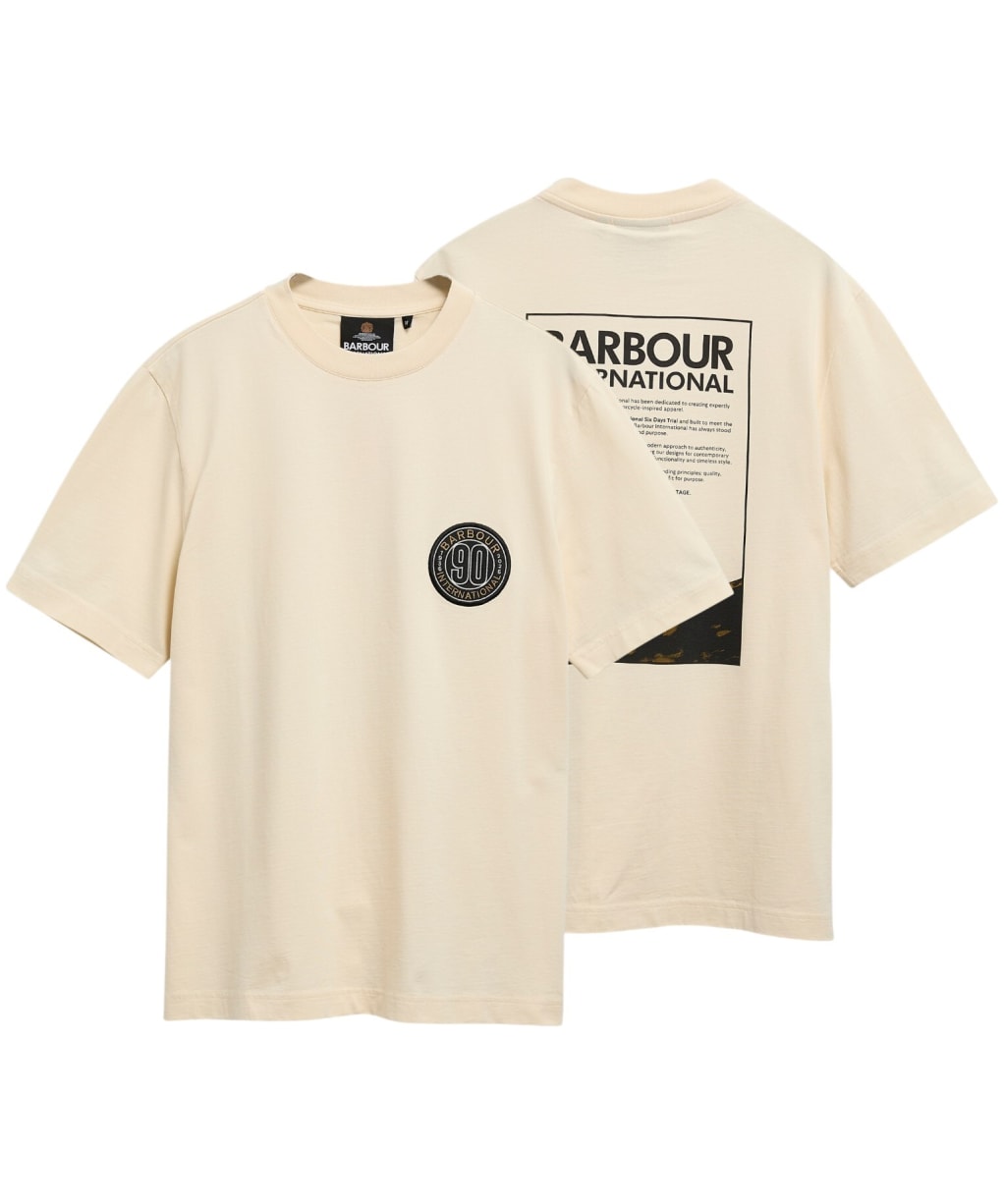 Men's Barbour International 90th Anniversary Graphic T-Shirt - Chalk