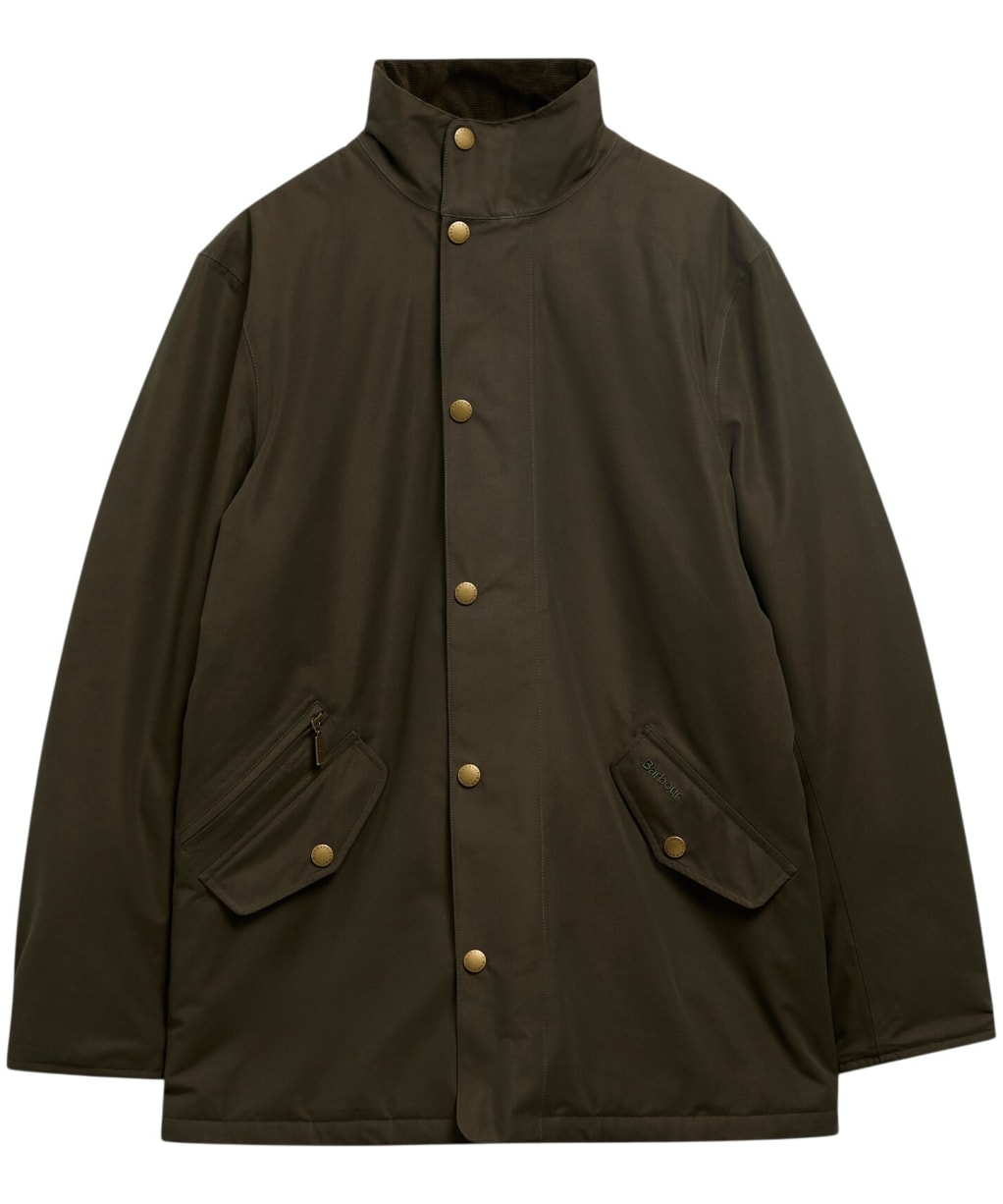 Men's Barbour Winter Spoonbill Waterproof Jacket - Dark Olive