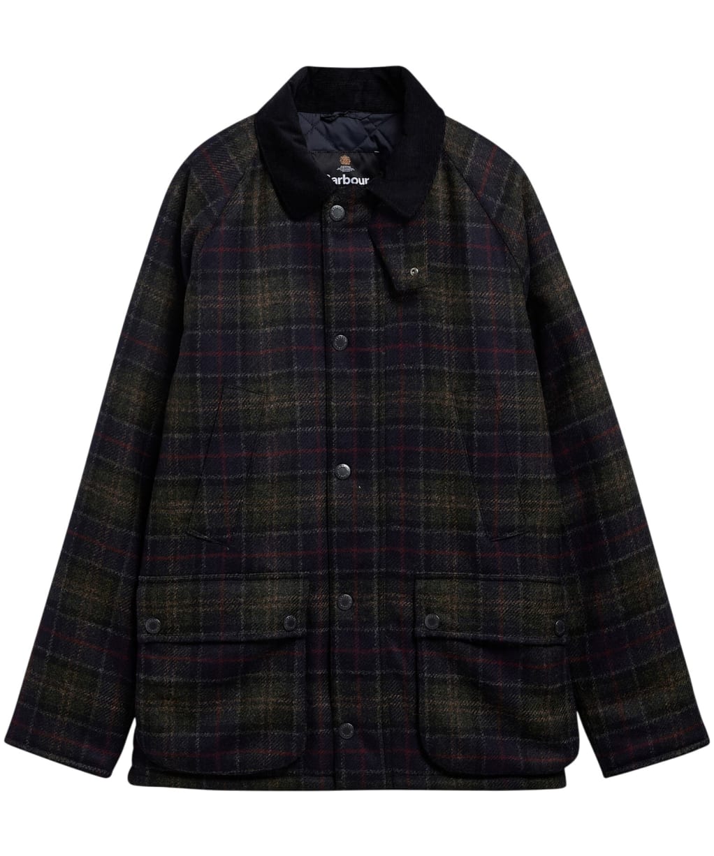 Men's Barbour Tartan Bedale Wool Jacket - Shadow Classic Tartan