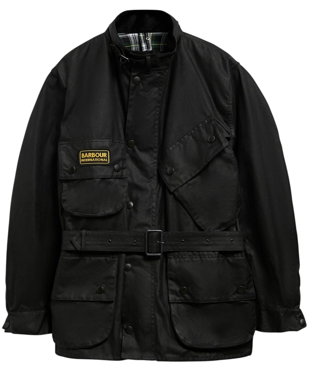 Men's Barbour International Original Waxed Jacket - Black 2