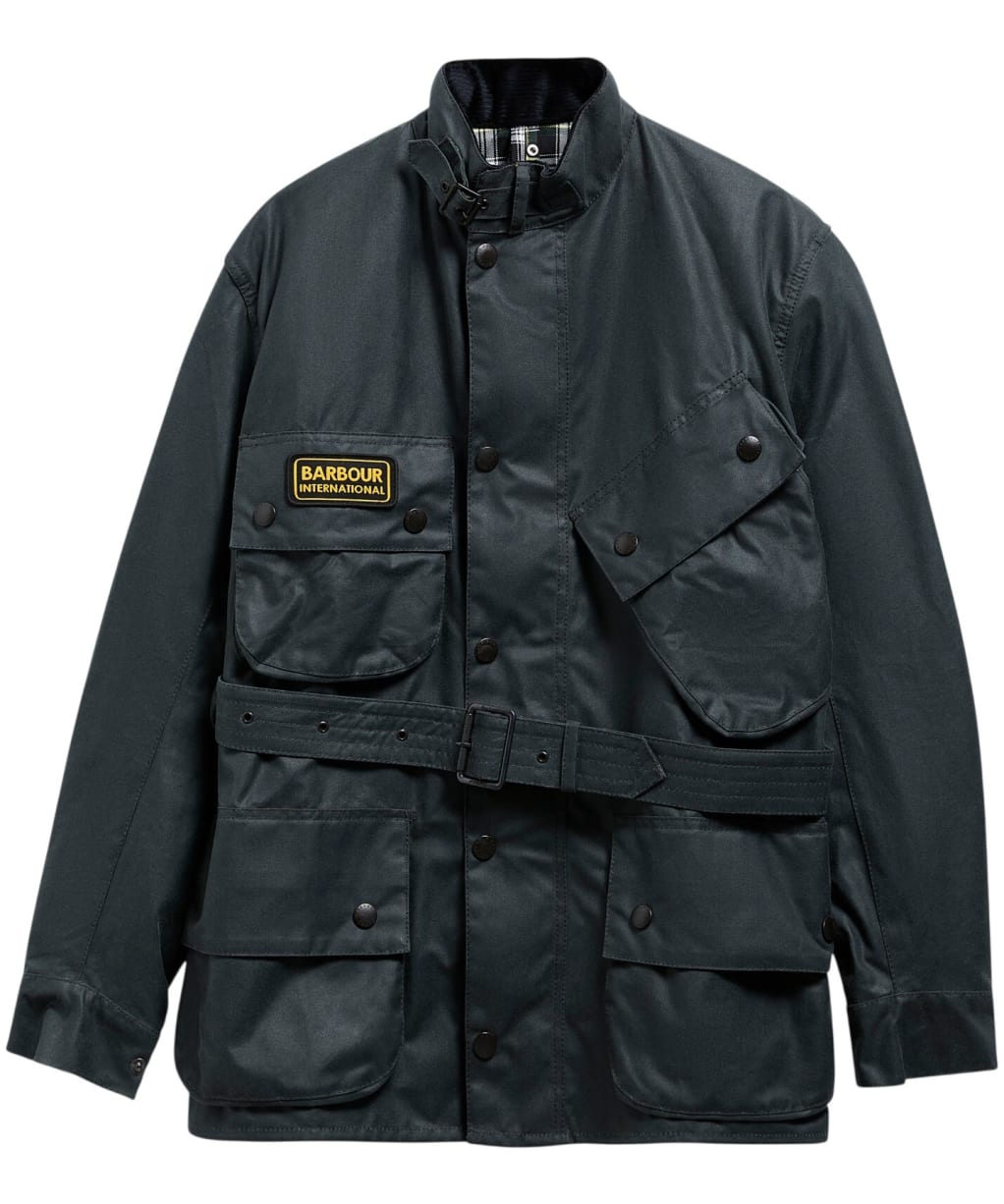 Men's Barbour International Original Waxed Jacket - Dark Slate