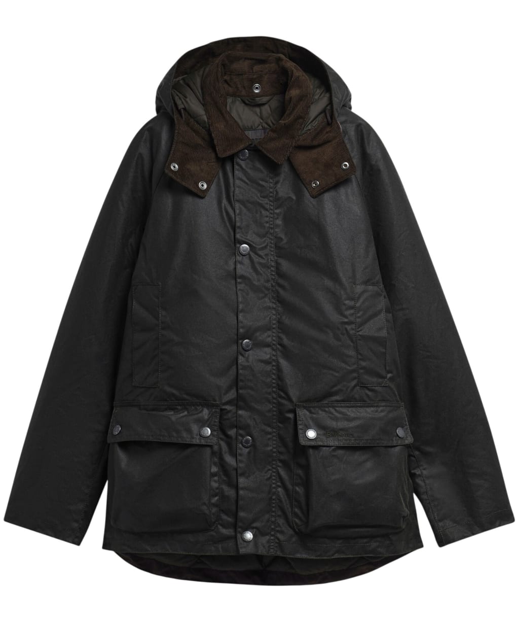 Men's Barbour Modern Beaufort Waxed Jacket - SAGE / SHADOW C