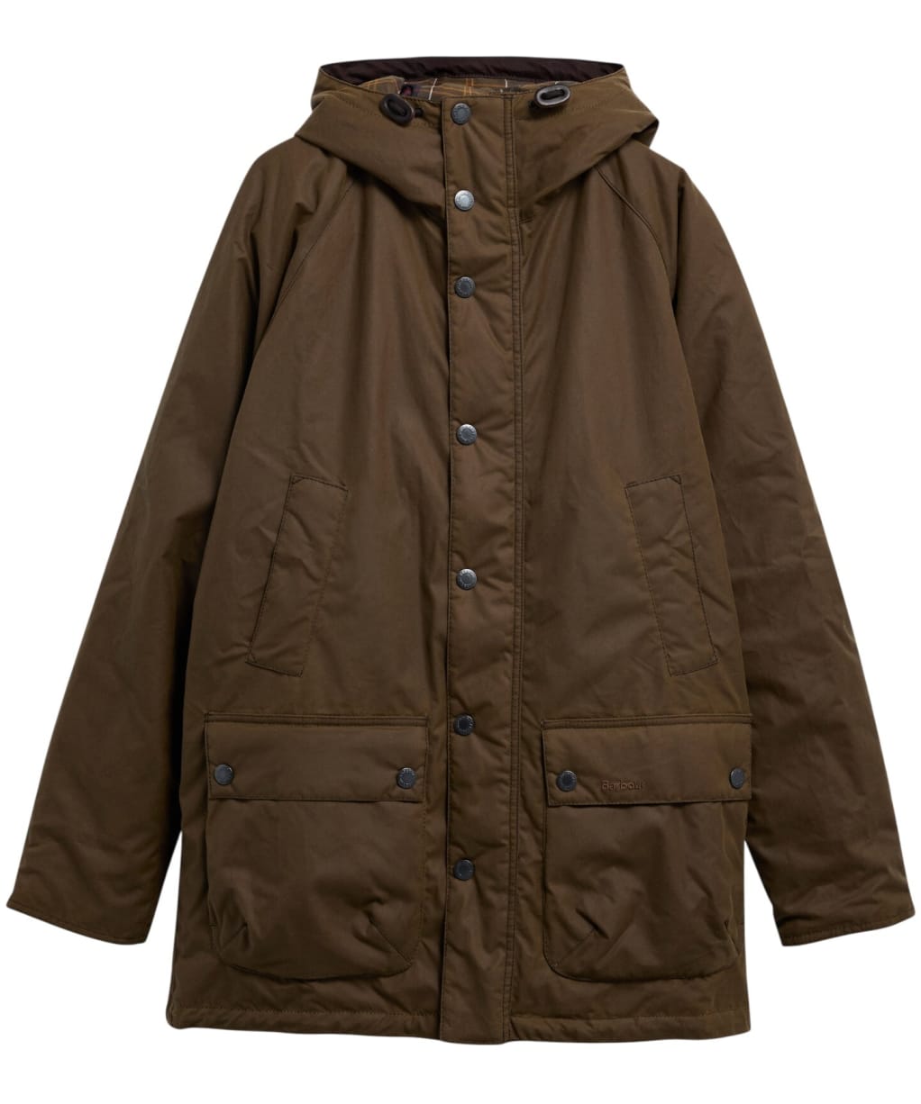 Men's Barbour Bedale Waxed Parka - Brown