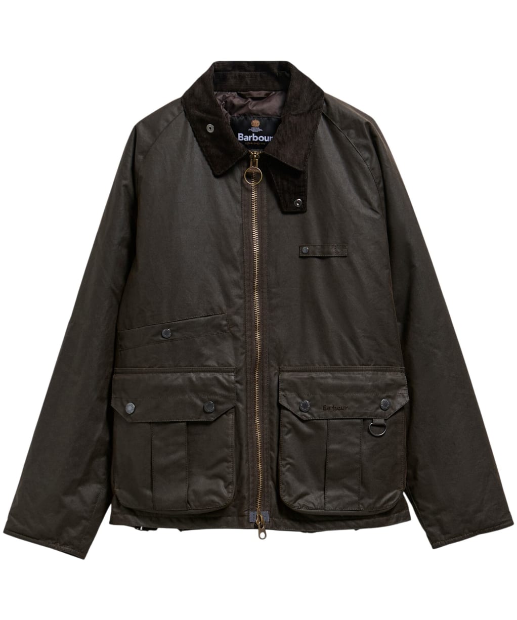 Men's Barbour Re-Engineered Durran Waxed Jacket - Dark Brown
