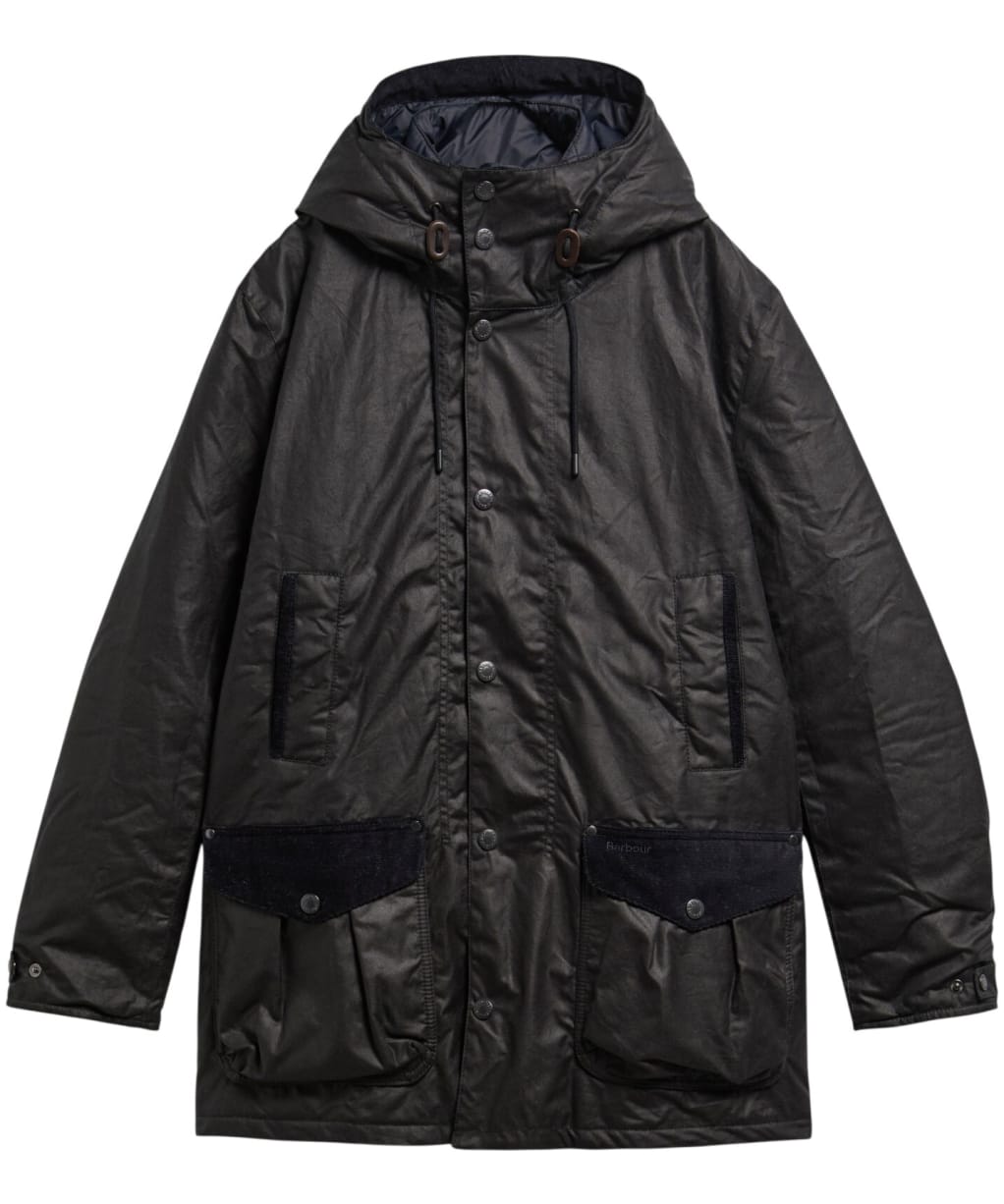 Men's Barbour Winter Beaufort Waxed Parka - Navy