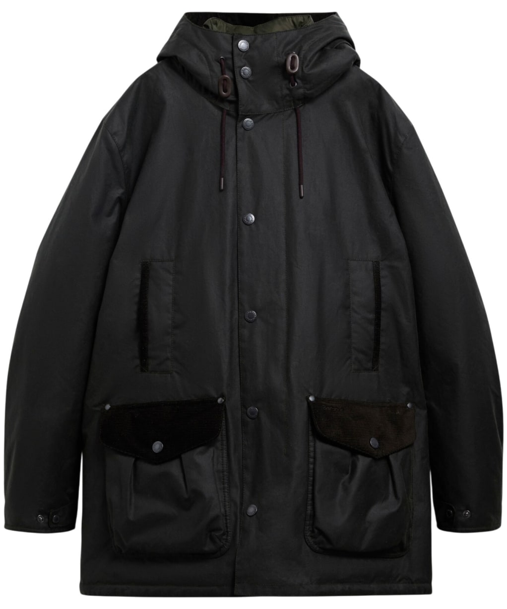 Men's Barbour Winter Beaufort Waxed Parka - Sage