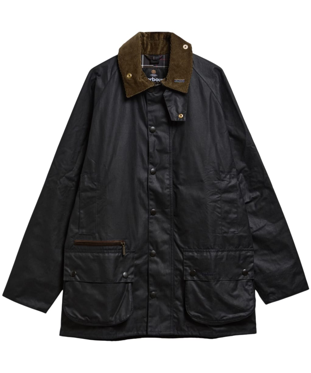 Men's Barbour Icons Beaufort Waxed Jacket - Navy