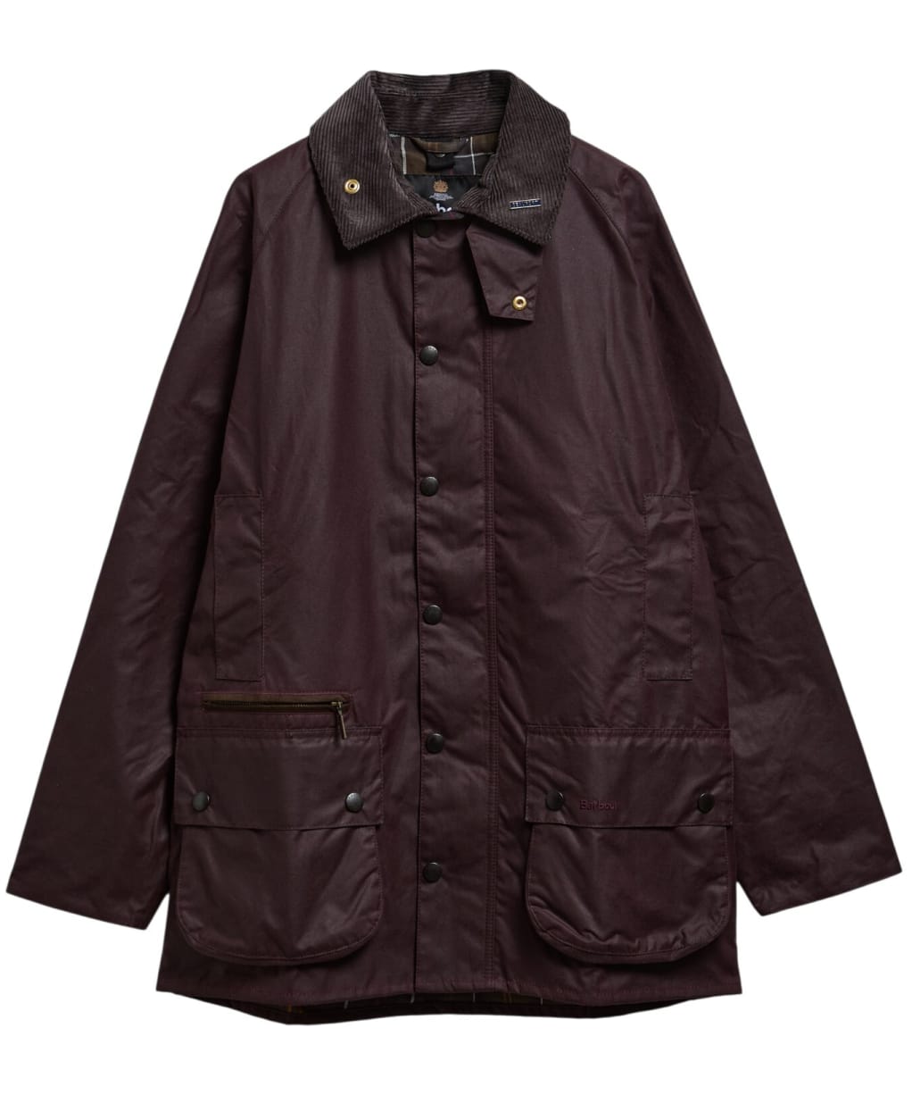 Men's Barbour Icons Beaufort Waxed Jacket - Bordeaux