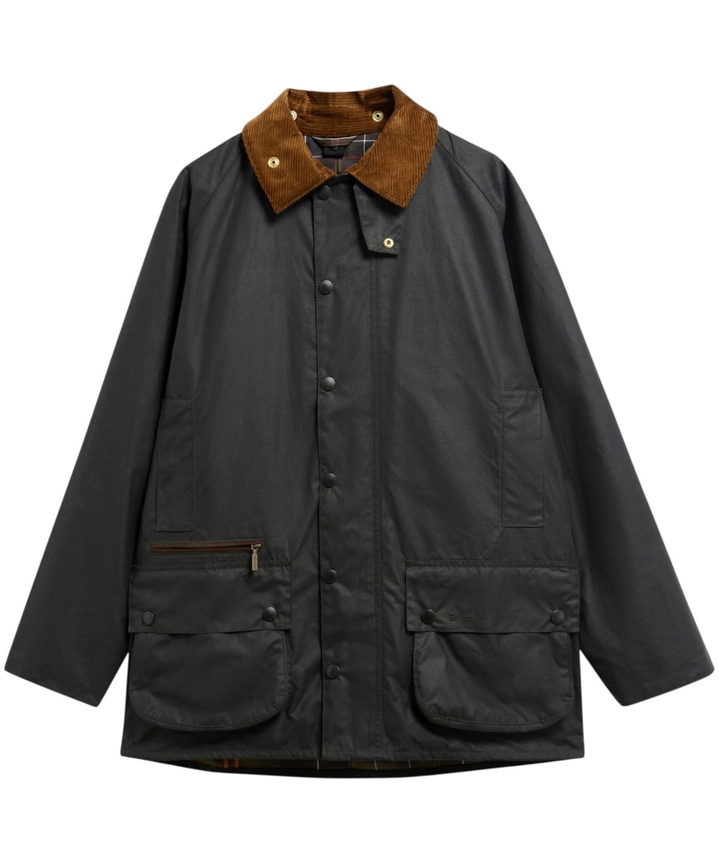 Men's Barbour Icons Beaufort Waxed Jacket - Sage