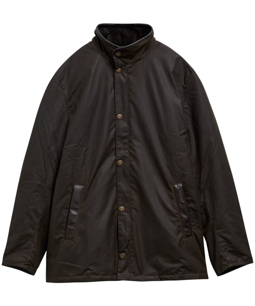Men's Barbour Crayton Waxed Jacket - Olive