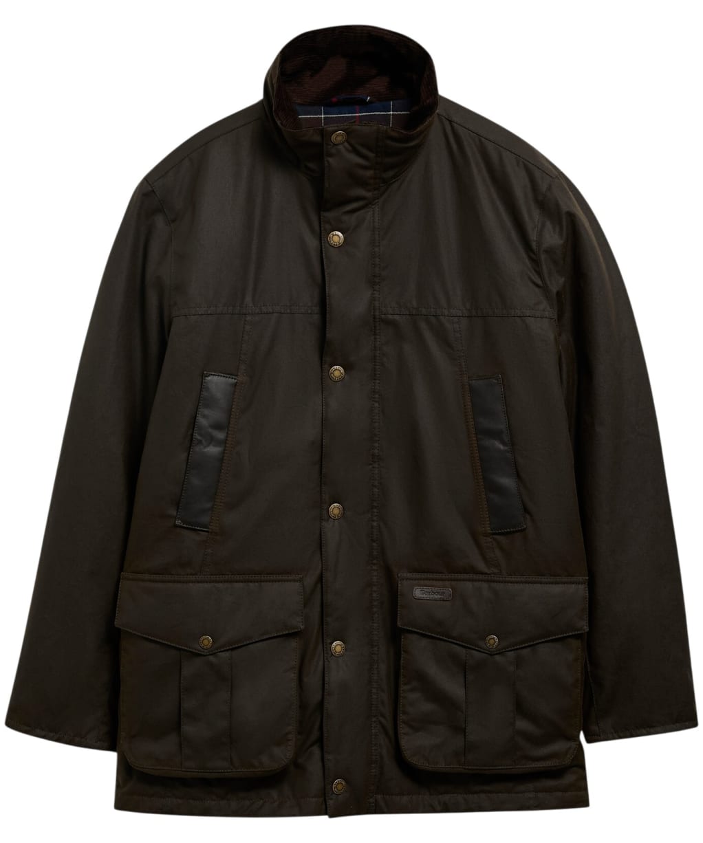 Men's Barbour Sandale Waxed Jacket - Olive