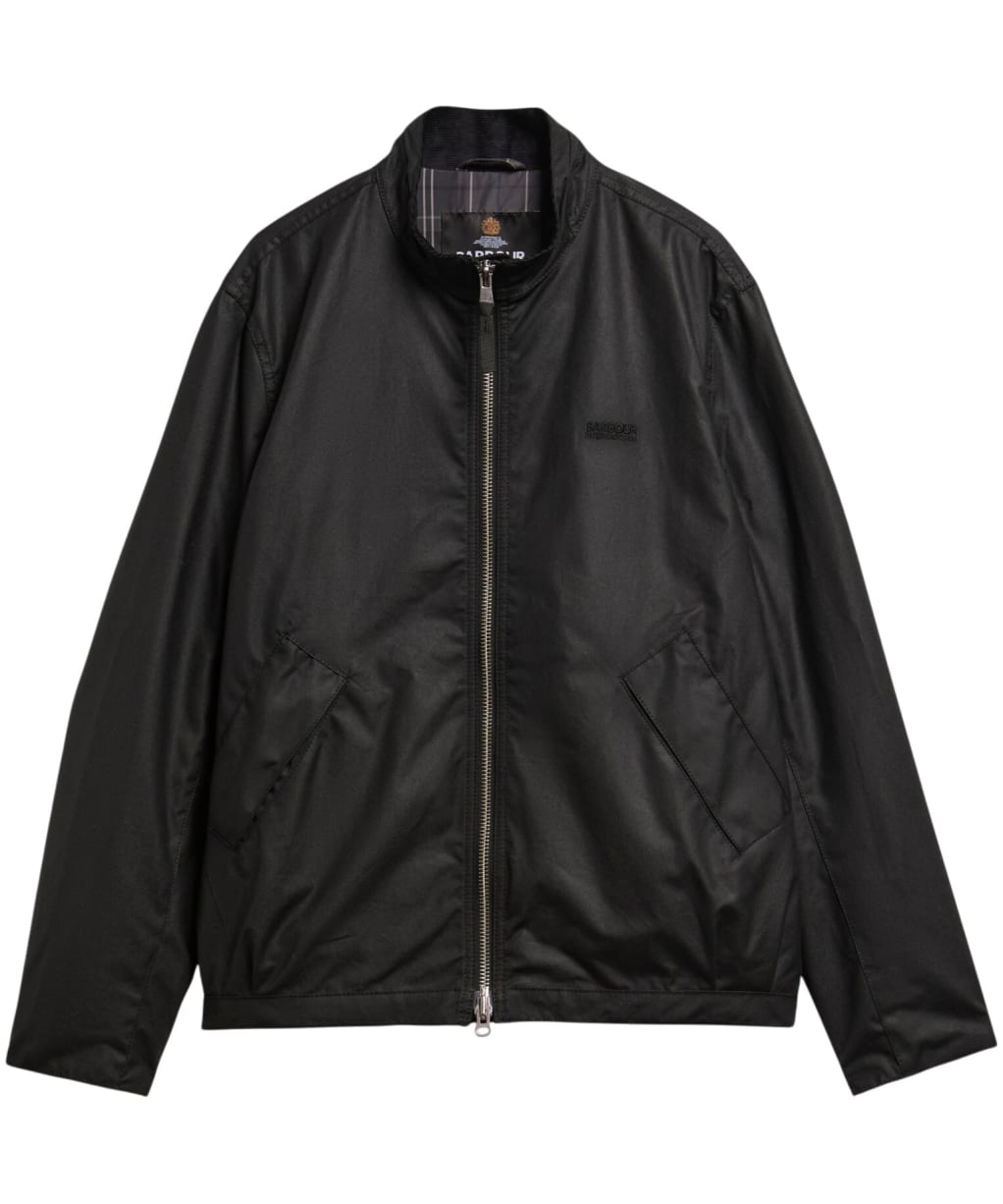 Men's Barbour International Outpost Waxed Jacket - Black